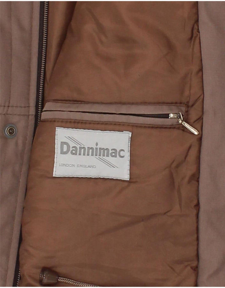 DANNIMAC Mens Hooded Padded Jacket UK 42 XL Grey Vintage Dannimac and Second-Hand Dannimac from Messina Hembry 