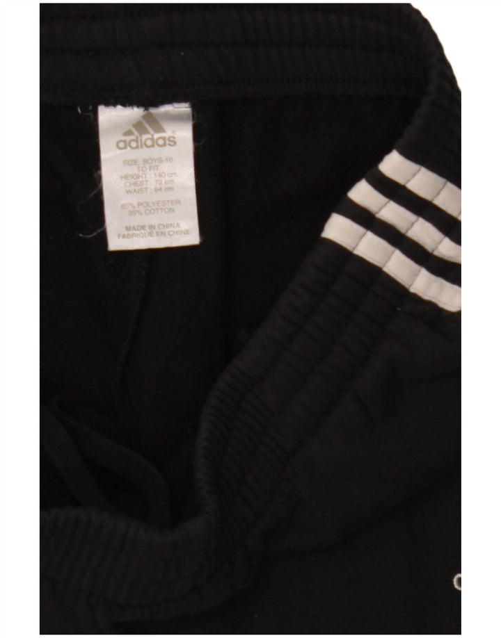Adidas Boys Tracksuit Trousers 9-10 Years  Black Polyester