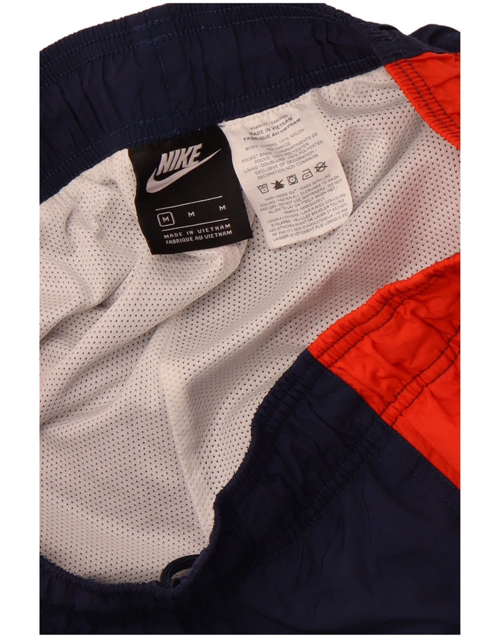 NIKE Mens Sport Shorts Medium Navy Blue Colourblock Polyester