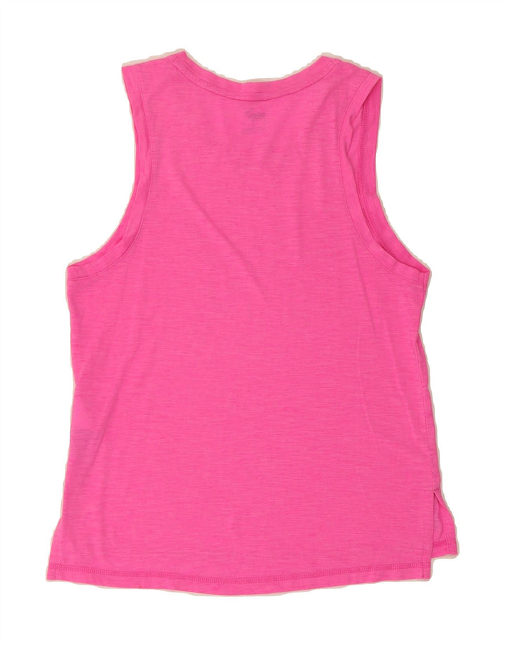 PUMA Womens Graphic Vest Top UK 10 Small Pink Polyester Vintage Puma and Second-Hand Puma from Messina Hembry 