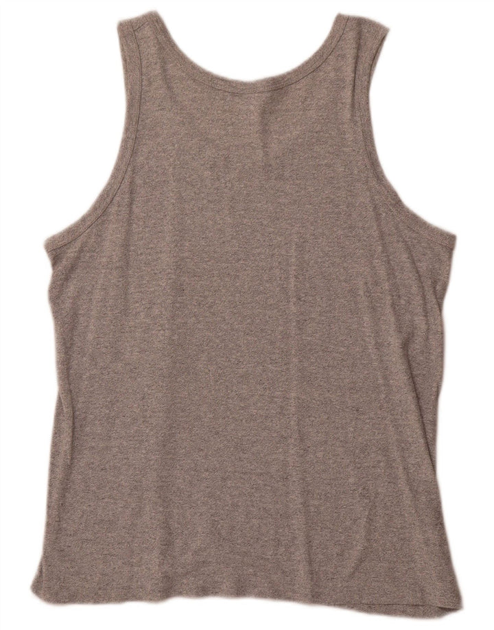 CHAMPION Womens Vest Top UK 18 XL Grey Flecked Cotton Sports