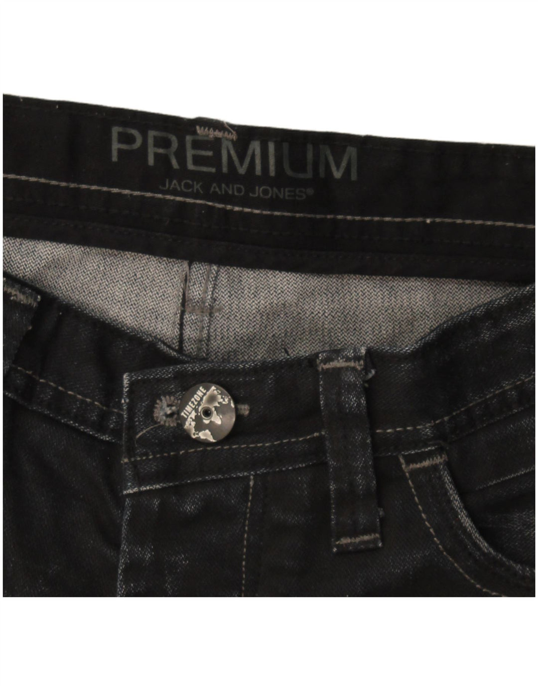 Jack & Jones Mens Straight Jeans W36 L34 Black