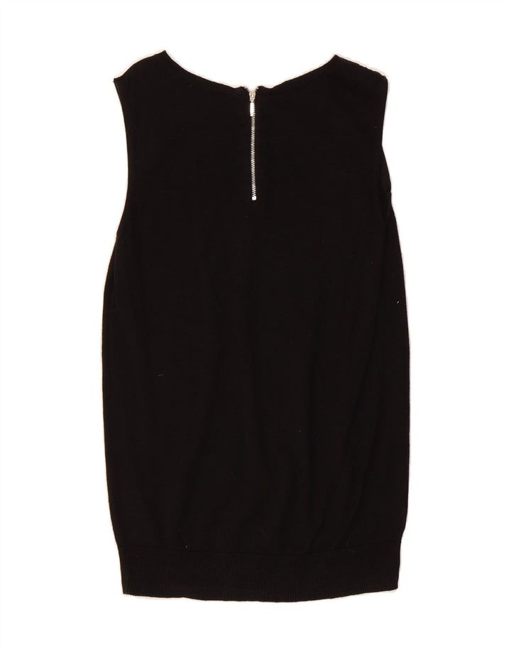 OASIS Womens Longline Vest Tank Top UK 10 Small Black Polyester Vintage Oasis and Second-Hand Oasis from Messina Hembry 