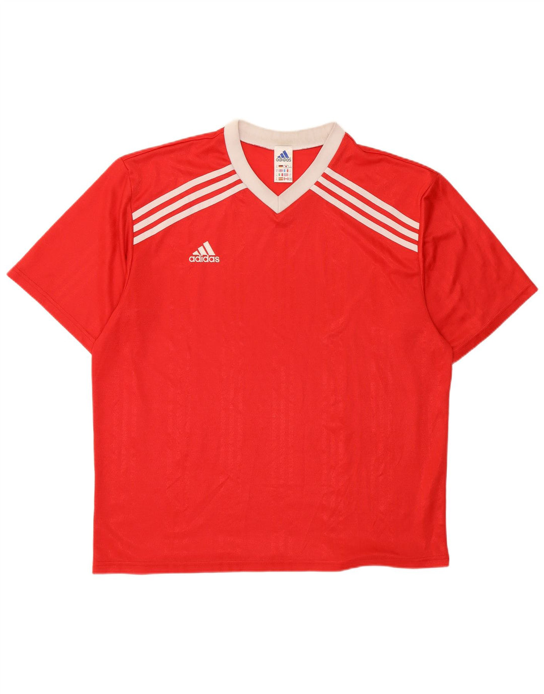 ADIDAS Mens Graphic T-Shirt Top XL Red Polyester