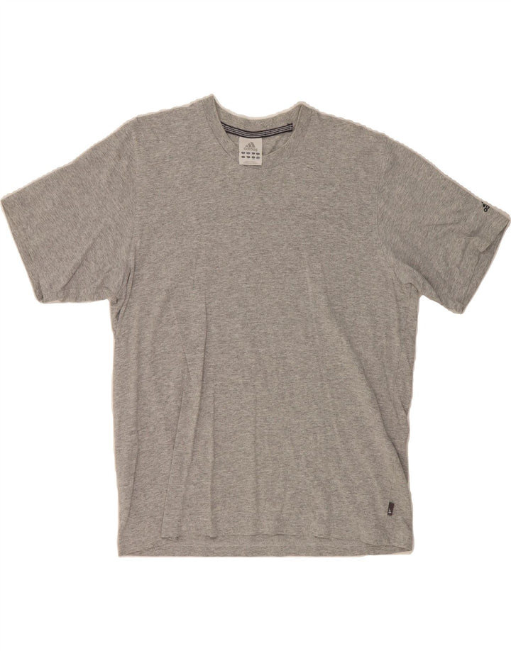 ADIDAS Mens T-Shirt Top Large Grey Cotton Vintage Adidas and Second-Hand Adidas from Messina Hembry 