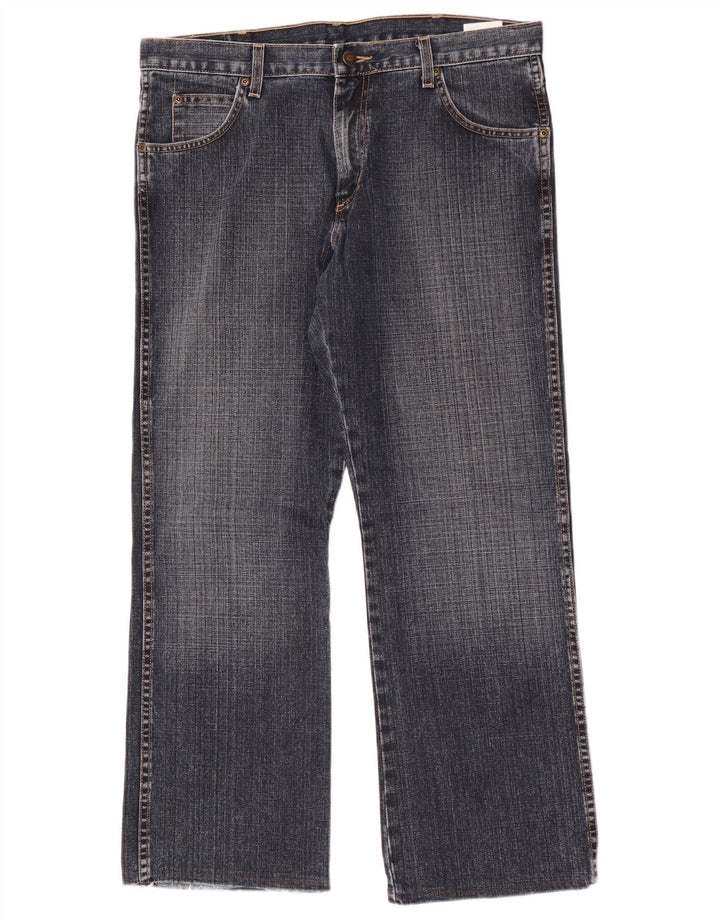 Wrangler Mens Bootcut Jeans W34 L30 Blue Cotton