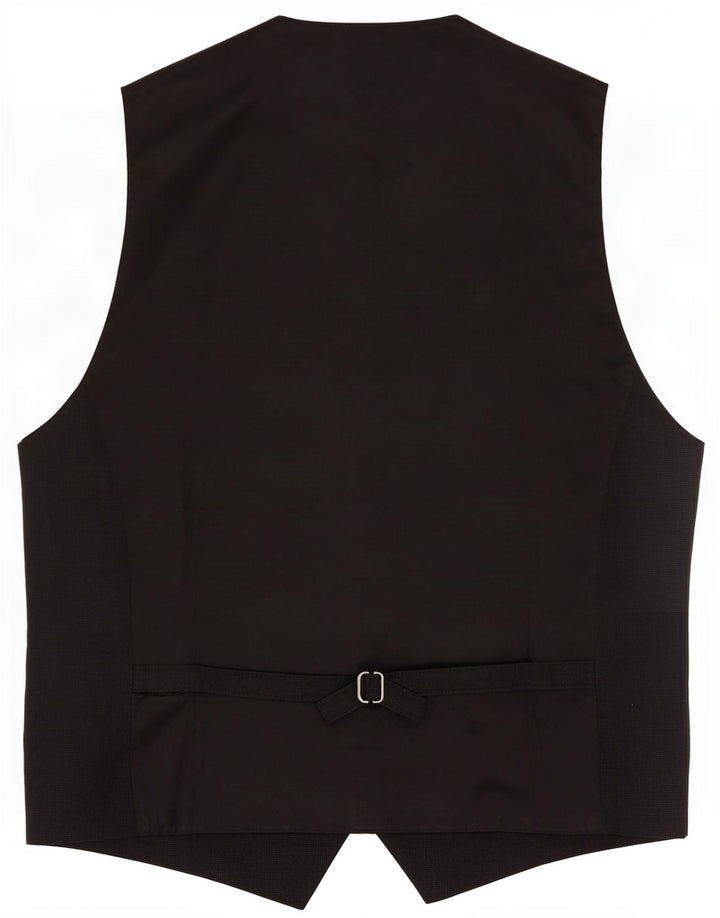 Altatensione Mens Waistcoat Medium Black Cotton