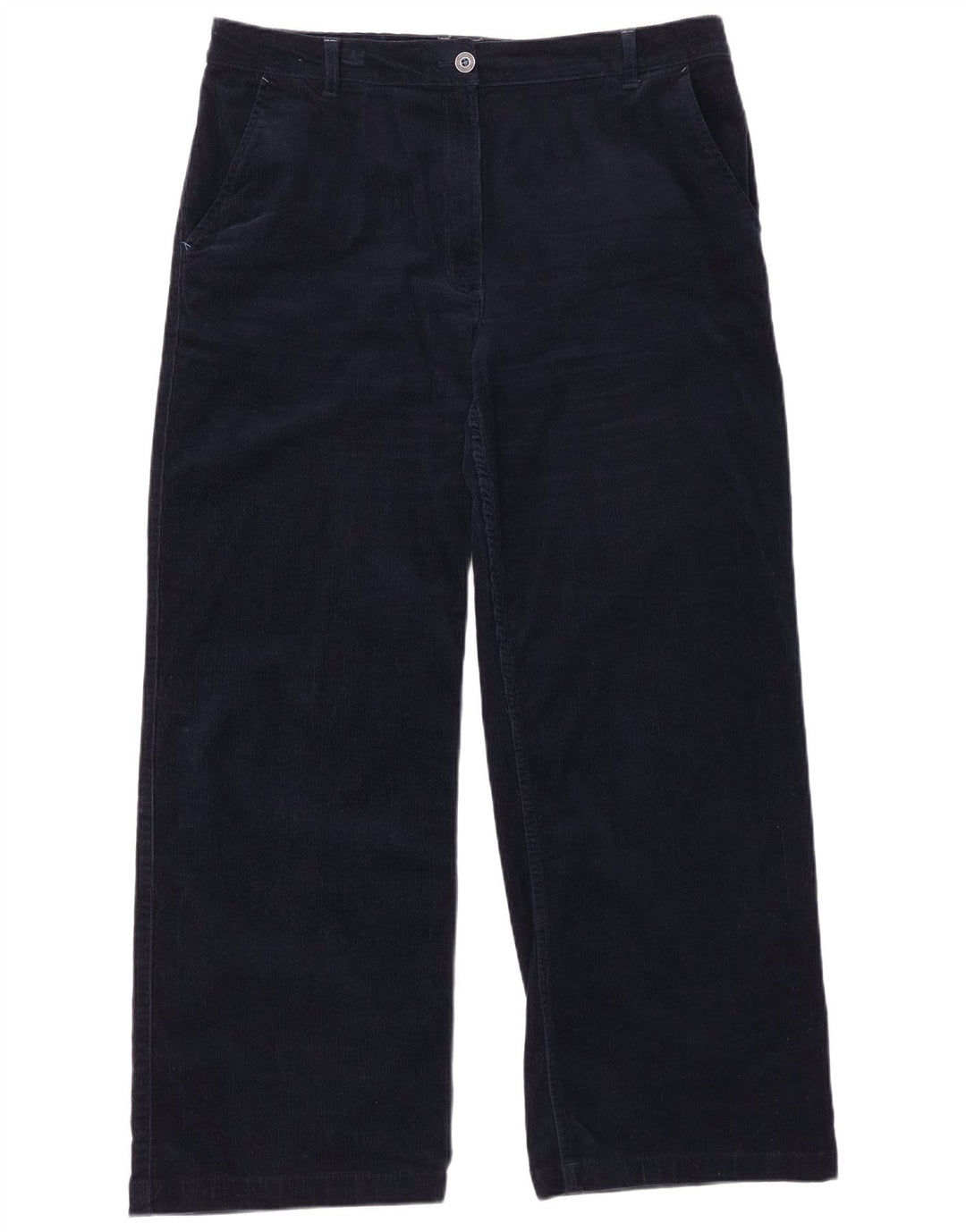 WHITE STUFF Womens Corduroy Trousers UK 16 Large W34 L29 Navy Blue