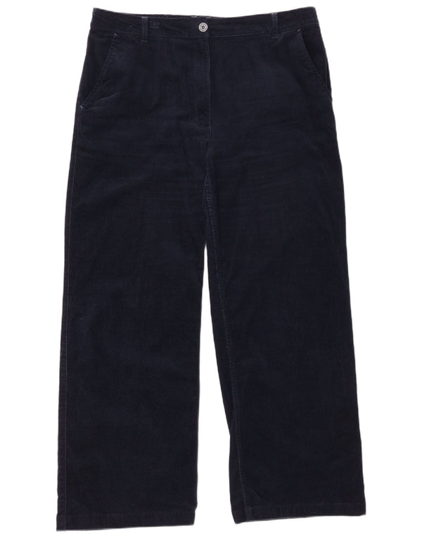 WHITE STUFF Womens Corduroy Trousers UK 16 Large W34 L29 Navy Blue