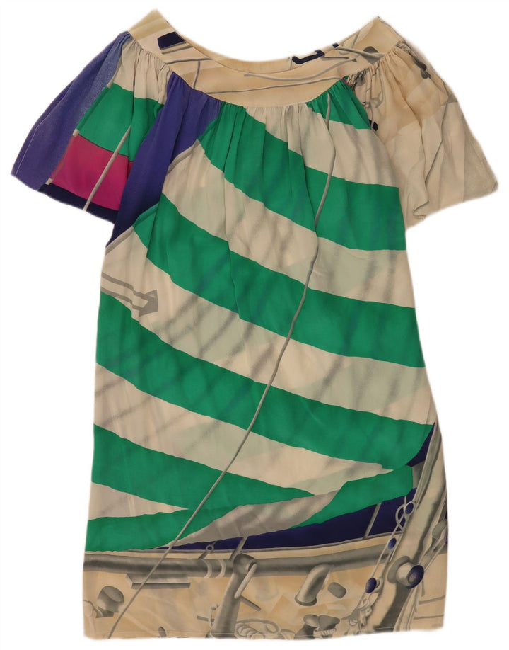 a Perla Womens Oversized Shift Dress IT 44 Medium Multicoloured Striped