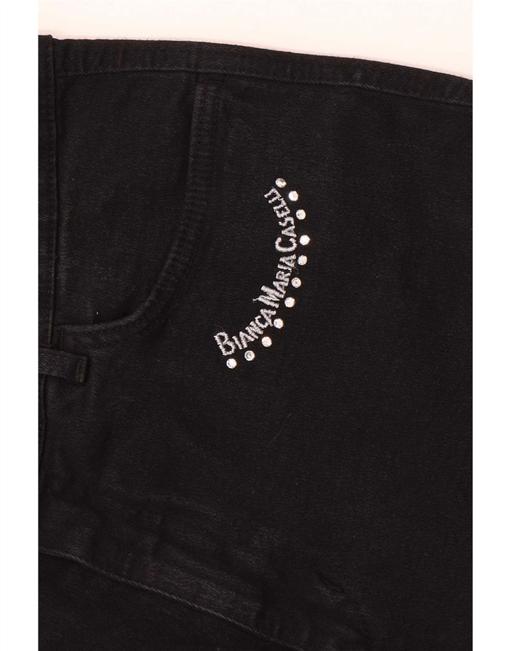 Bianca Maria Caselli Womens Straight Jeans W28 L31 Black