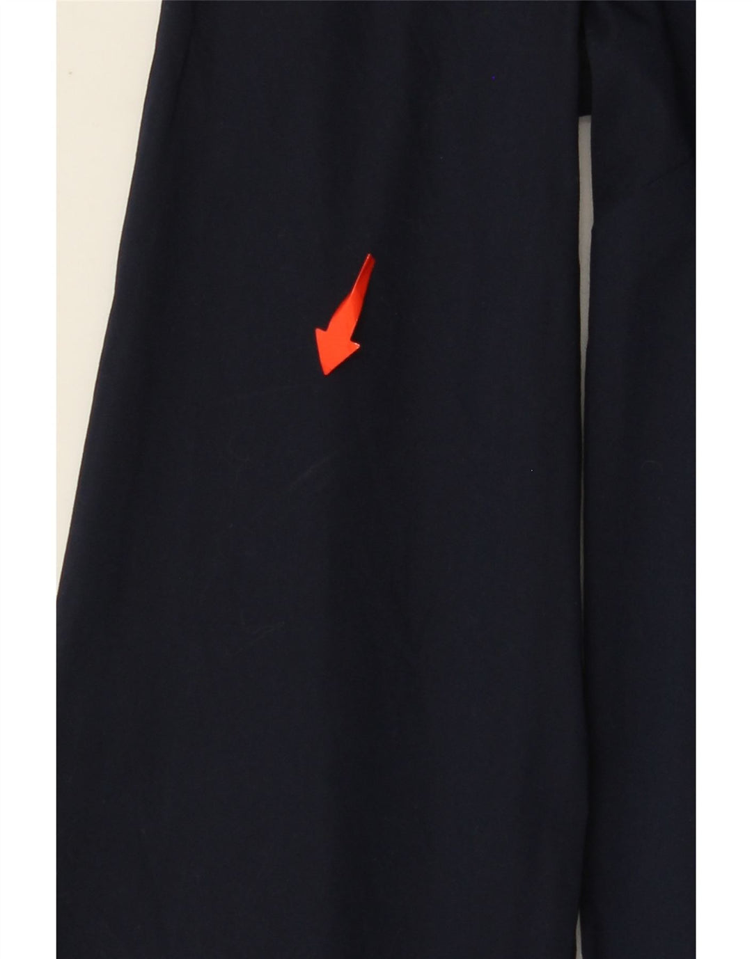 BENETTON Womens Front Tie Long Sleeve Blouse Top UK 10 Small Navy Blue