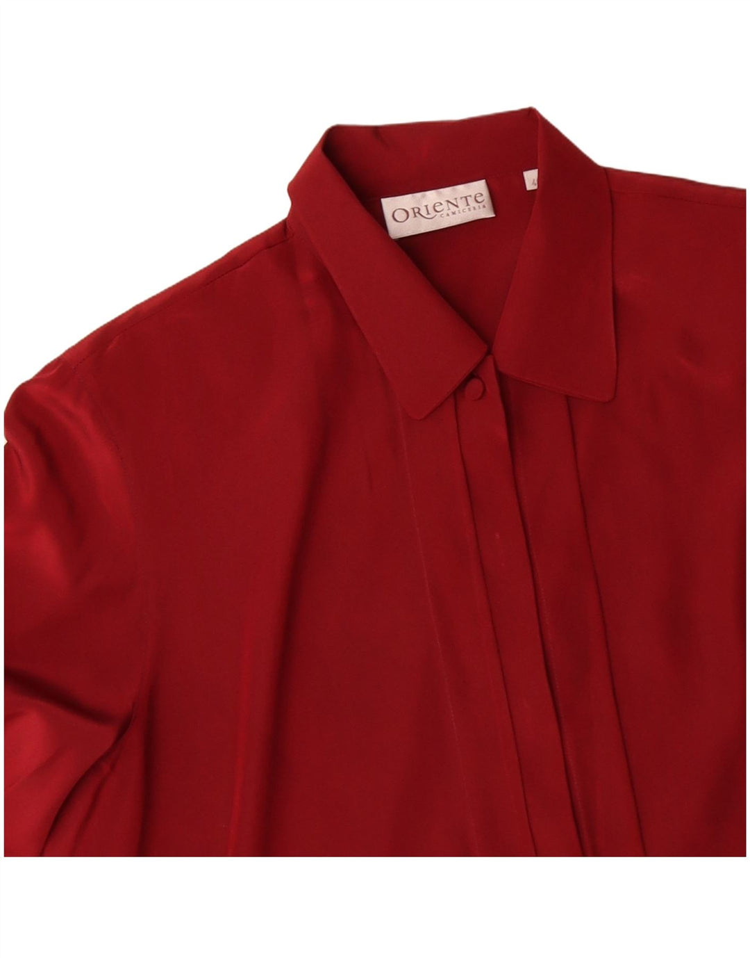 VINTAGE Womens Shirt Blouse IT 48 XL Red