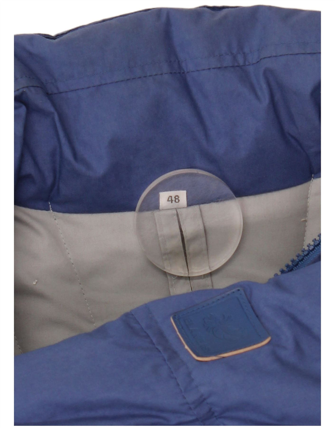 VINTAGE Mens Padded Jacket IT 48 Medium Blue Polyester