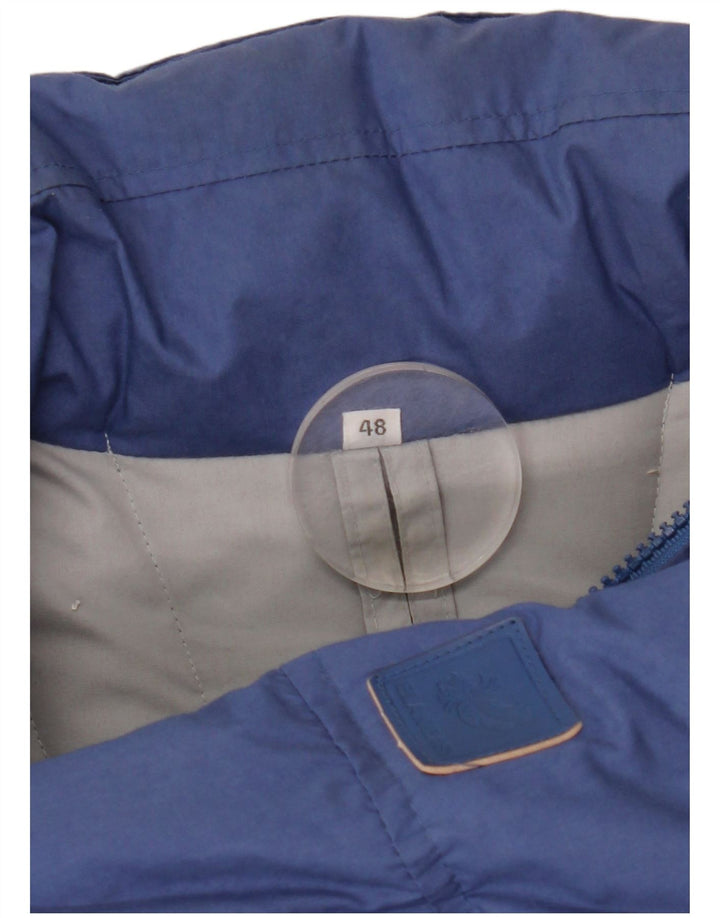 VINTAGE Mens Padded Jacket IT 48 Medium Blue Polyester