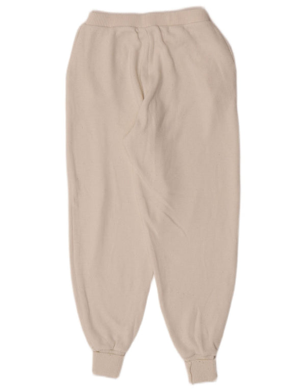 Zara Womens Loose Fit Tracksuit Trousers Joggers UK 8 Small Off White