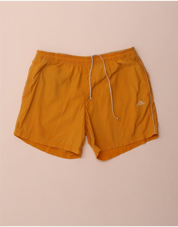 ADIDAS Mens Swimming Shorts XL Yellow Nylon