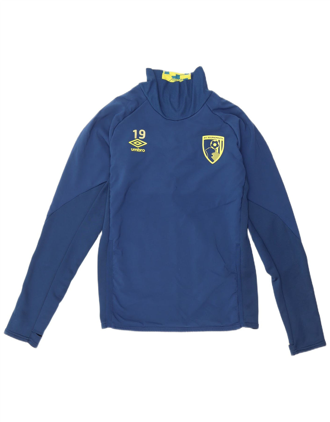 Umbro Mens Graphic Top Long Sleeve Small Navy Blue