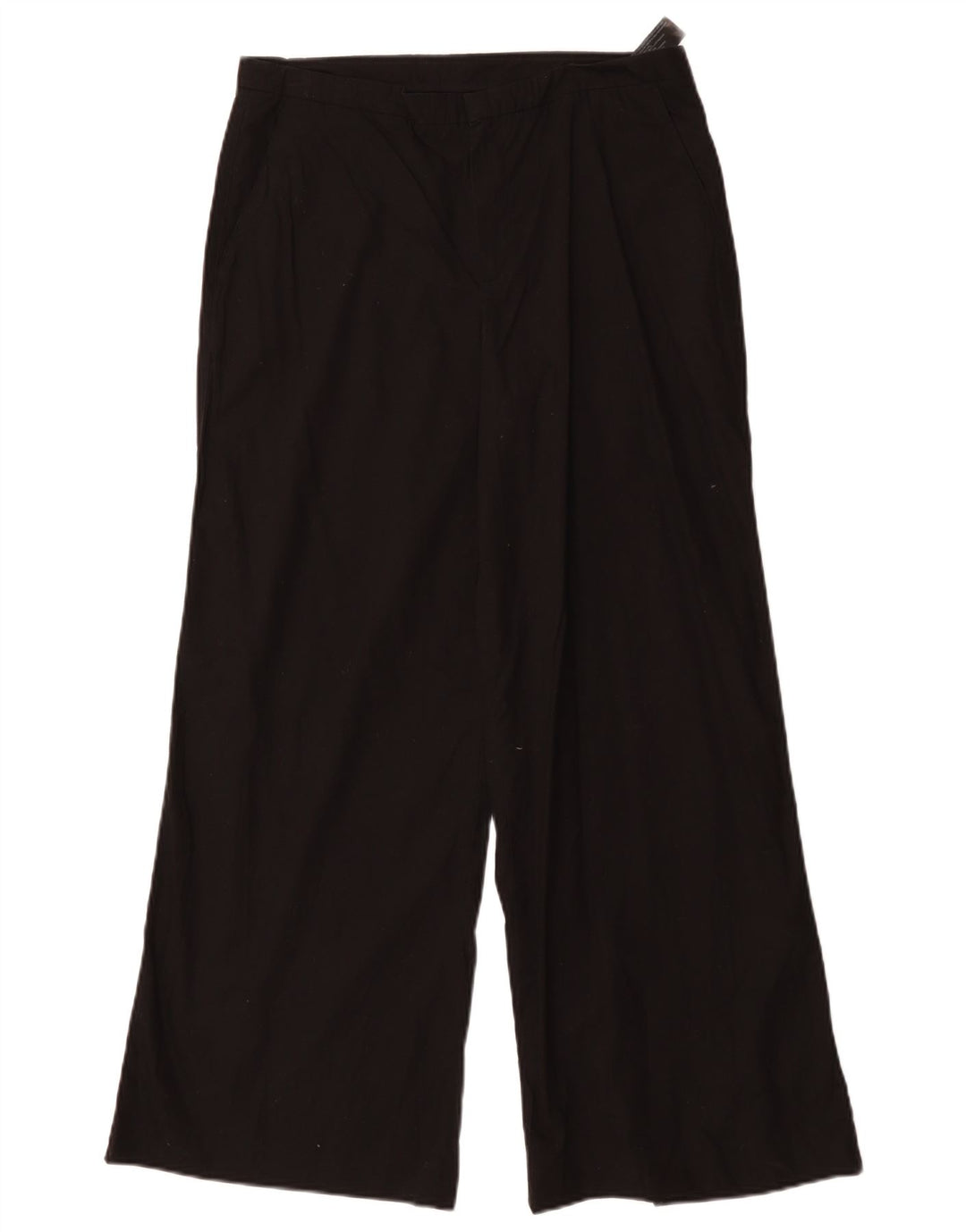 MASSIMO DUTTI Womens Wide Leg Chino Trousers EU 40 Medium W30 L29 Black