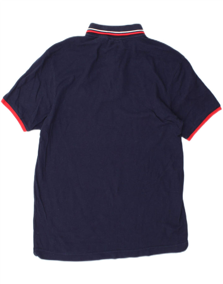 FILA Mens Polo Shirt Large Navy Blue Cotton