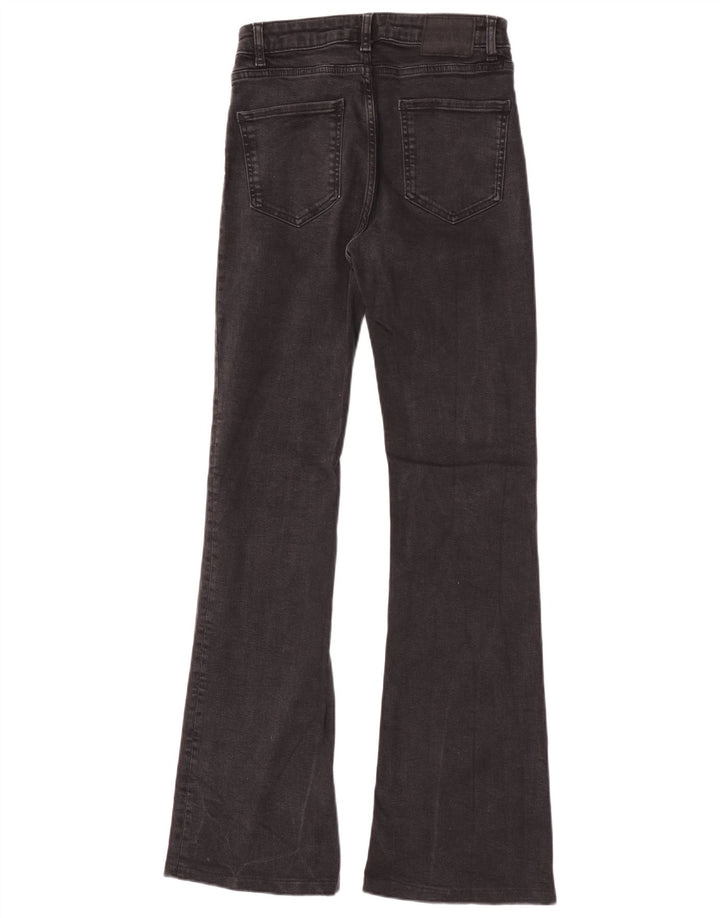 Zara Womens Flared Jeans EU 38 Small W28 L32 Black