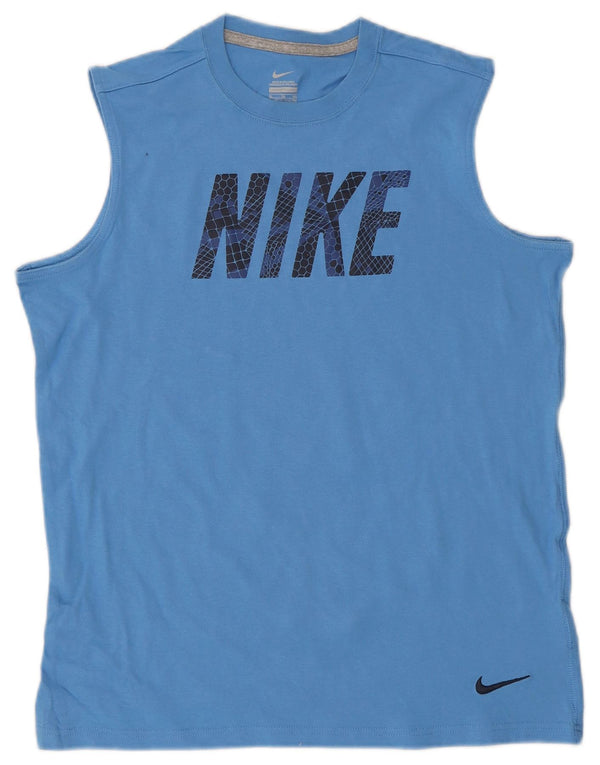 Nike Boys Graphic Vest Top 13-14 Years XL Blue Cotton