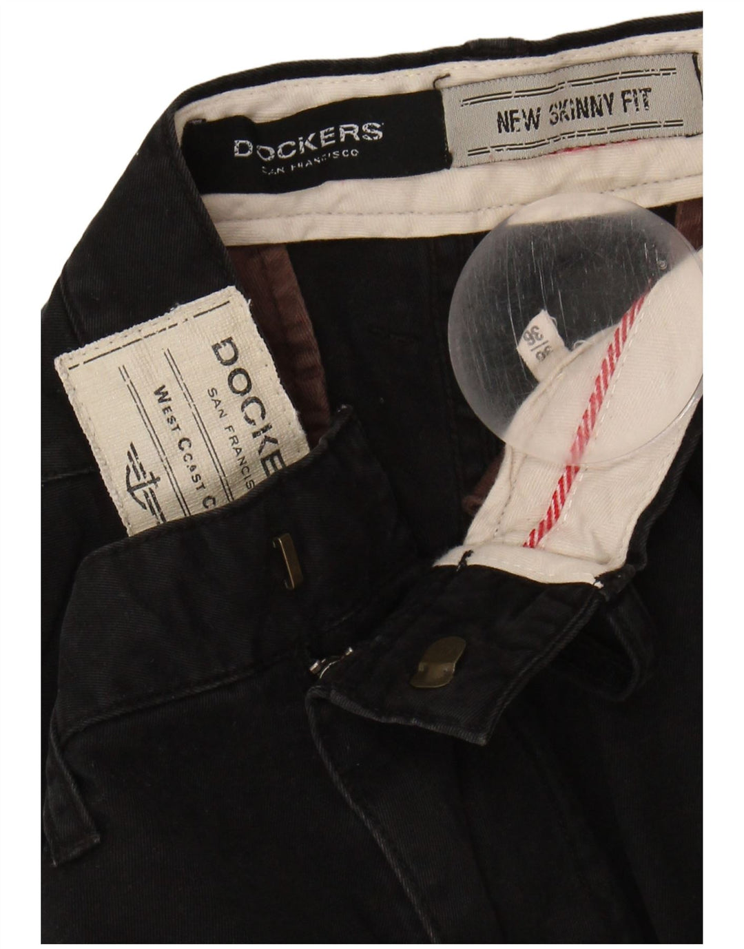 DOCKERS Mens Skinny Jeans W36 L27 Black