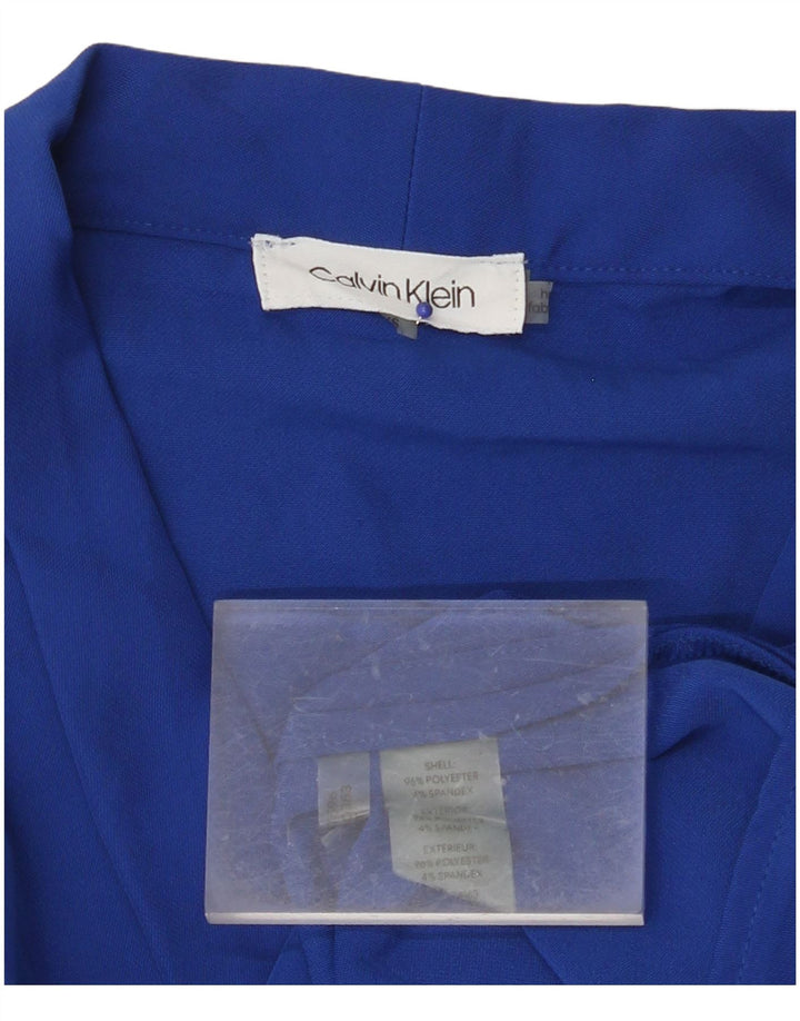 CALVIN KLEIN Womens Loose Fit Sleeveless Basic Dress UK 6 XS Blue