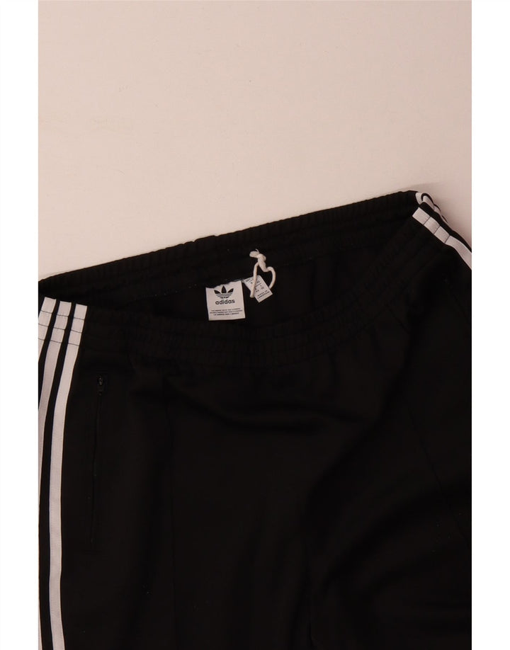 ADIDAS Womens Tracksuit Trousers UK 12 Medium Black Polyester