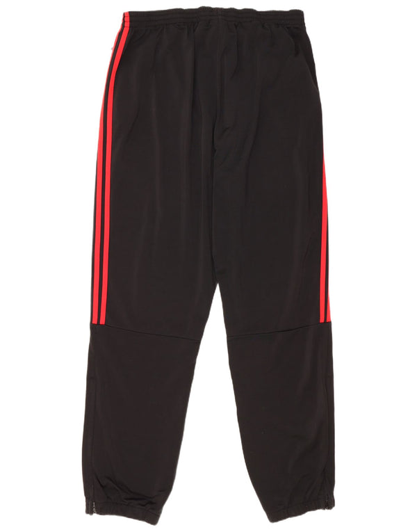 Adidas Mens Tracksuit Trousers Joggers XL Black Polyester