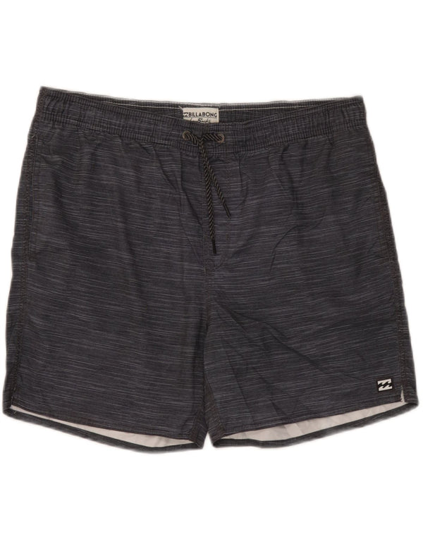 Billabong Mens Sport Shorts Medium  Navy Blue Flecked Polyester