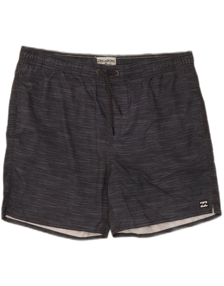 Billabong Mens Sport Shorts Medium  Navy Blue Flecked Polyester