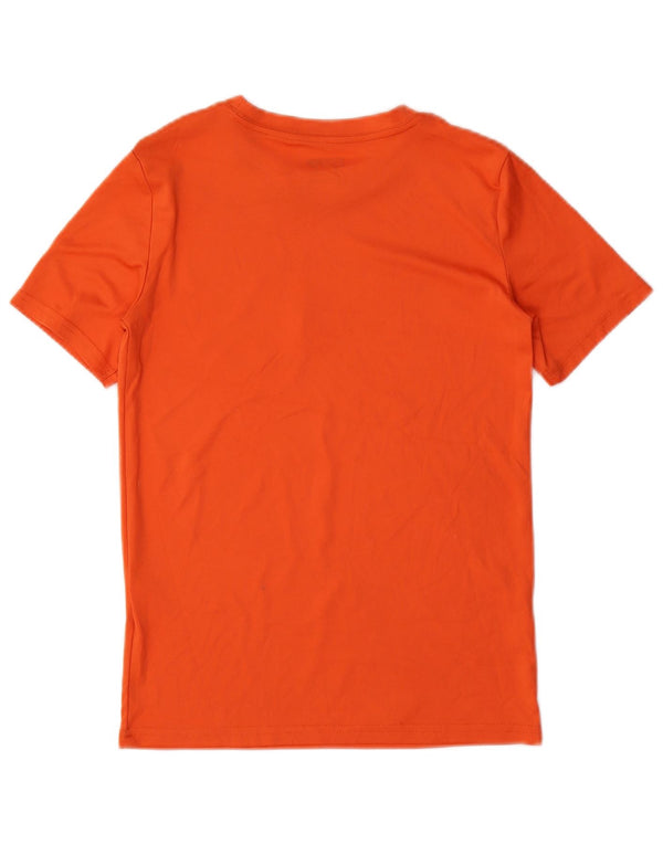 PUMA Boys Graphic T-Shirt Top 10-11 Years Medium Orange Polyester