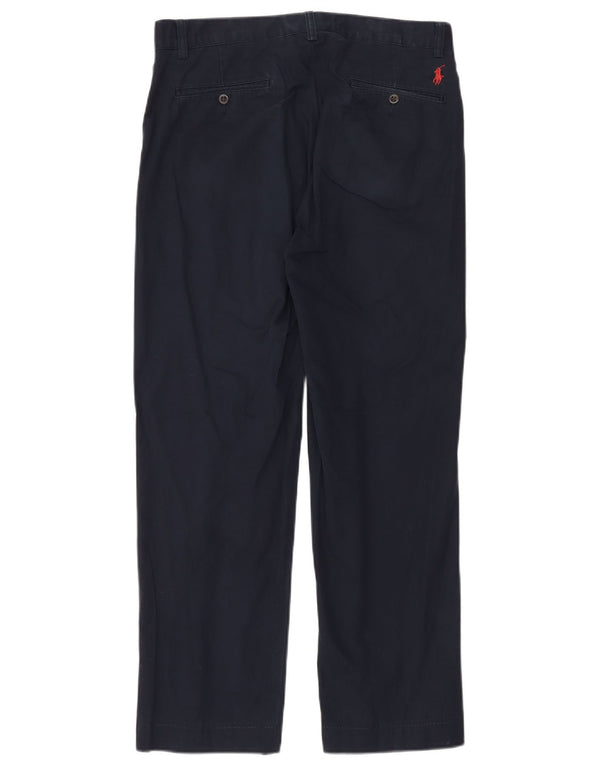 Polo Ralph Lauren Mens Smith Pant Chino Trousers W33 L30 Navy Blue Cotton
