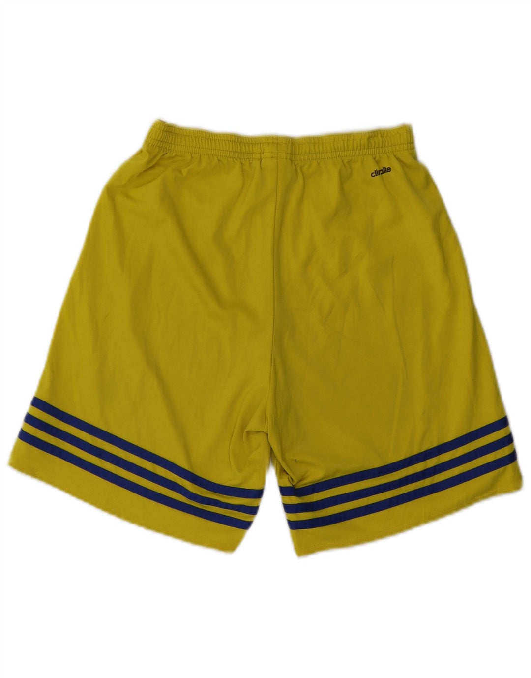 ADIDAS Mens Climalite Sport Shorts Small  Yellow Polyester