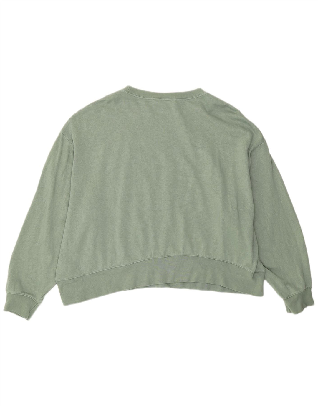 Nike Womens Graphic Oversized Sweatshirt Jumper UK 20 2XL Green Cotton