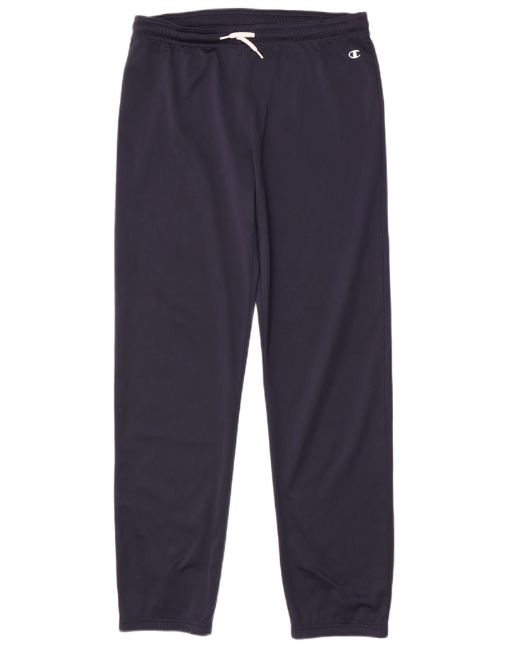 CHAMPION Boys Tracksuit Trousers Joggers 13-14 Years XL Navy Blue