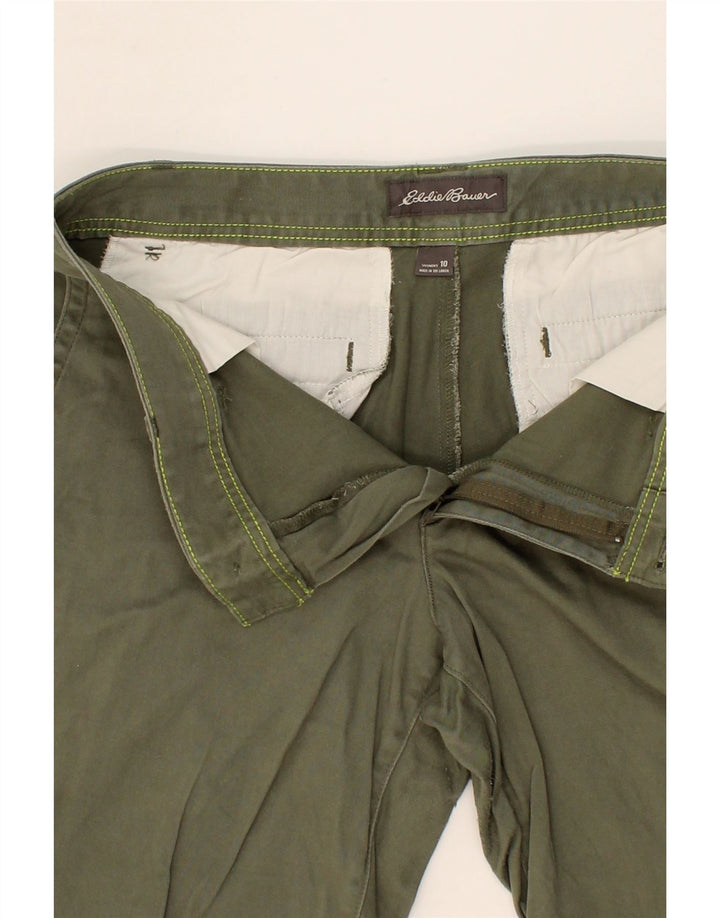 EDDIE BAUER Womens Chino Shorts US 10 Large W34 Green Vintage Eddie Bauer and Second-Hand Eddie Bauer from Messina Hembry 
