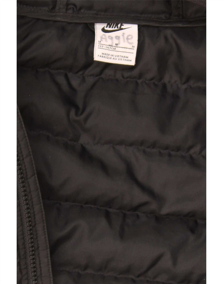 Nike Boys Hooded Padded Jacket 10-11 Years Medium  Black Polyester