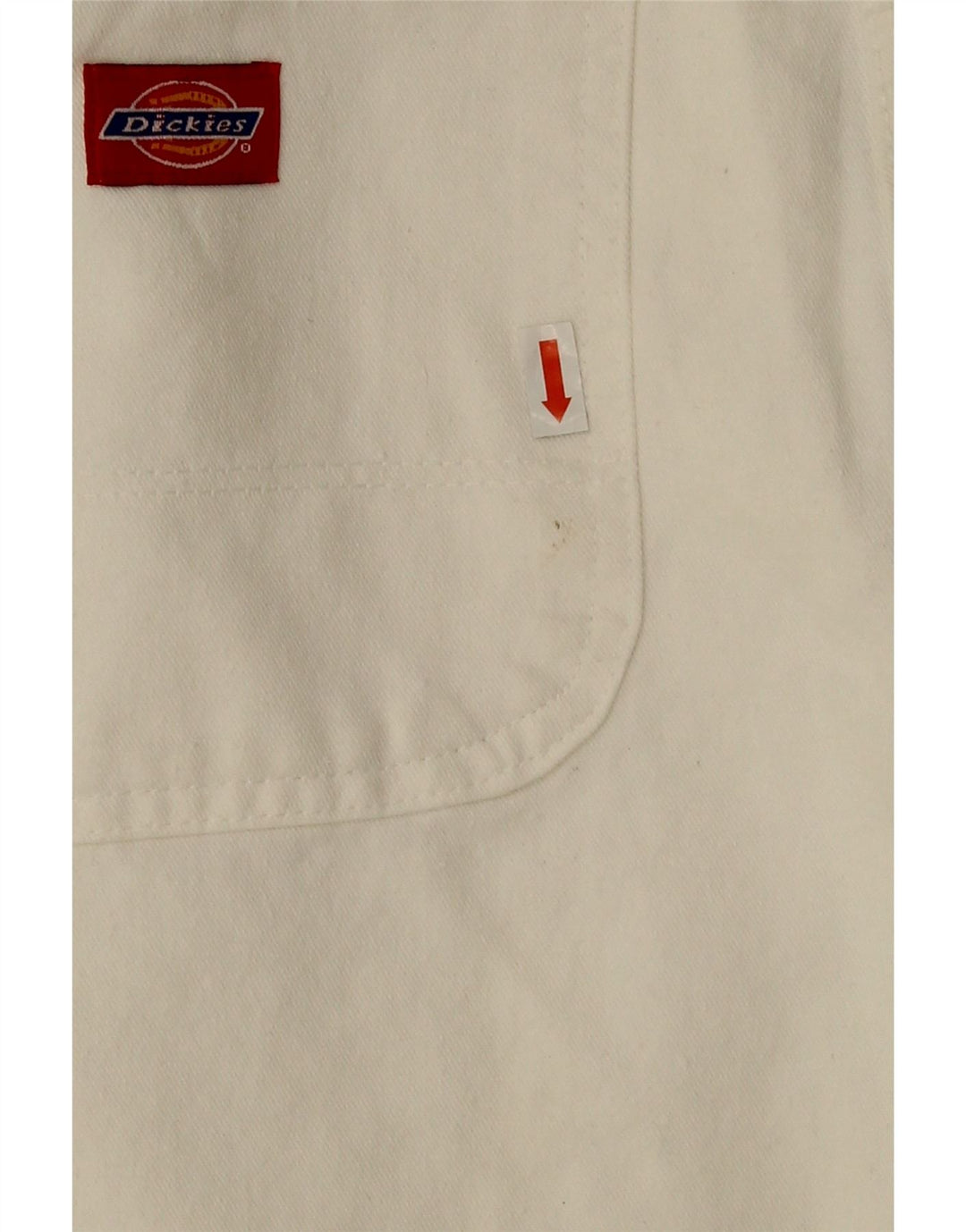 DICKIES Mens Cargo Straight Jeans W32 L34 White