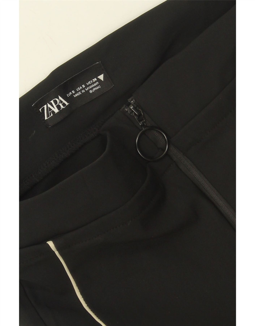ZARA Womens Leggings Small W26 L27 Black Vintage Zara and Second-Hand Zara from Messina Hembry 