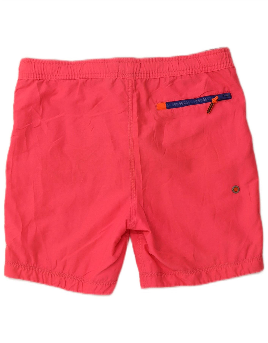 SUPERDRY Mens Graphic Swimming Shorts Small Pink Polyester