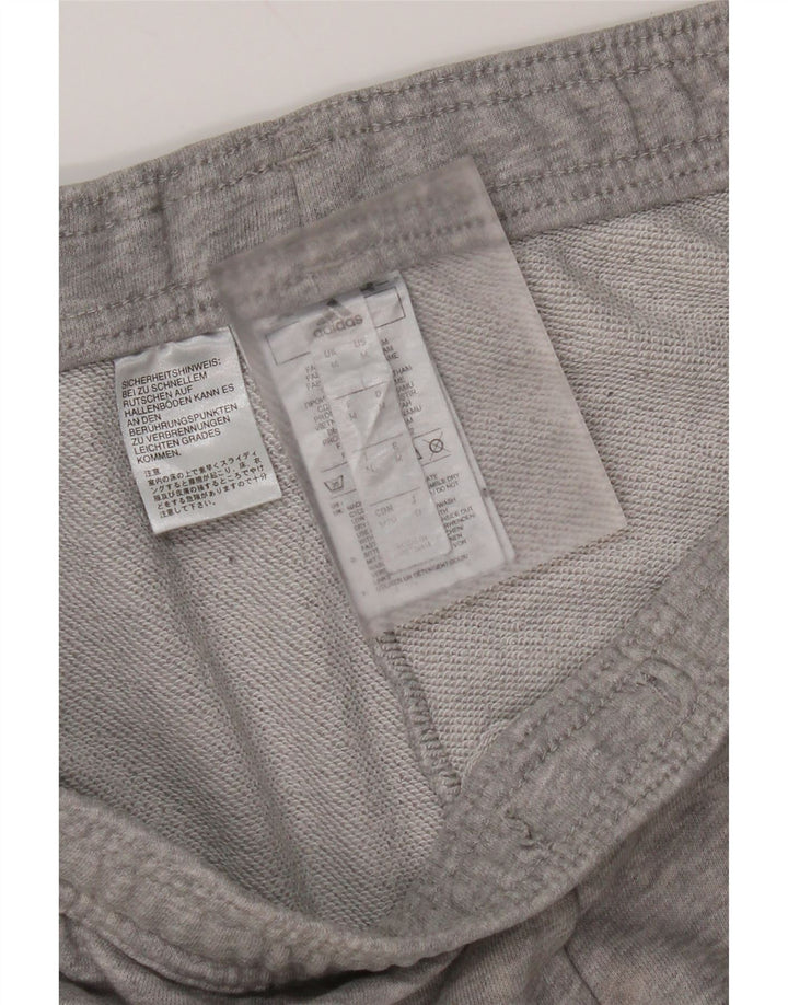 Adidas Mens Tracksuit Trousers Medium Grey Cotton