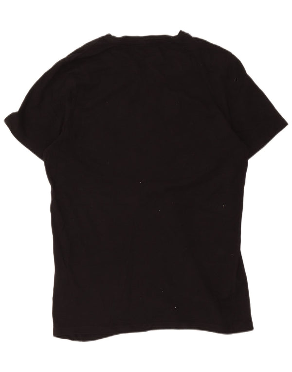 Jack & Jones Mens New York Graphic T-Shirt Top Medium Black Cotton
