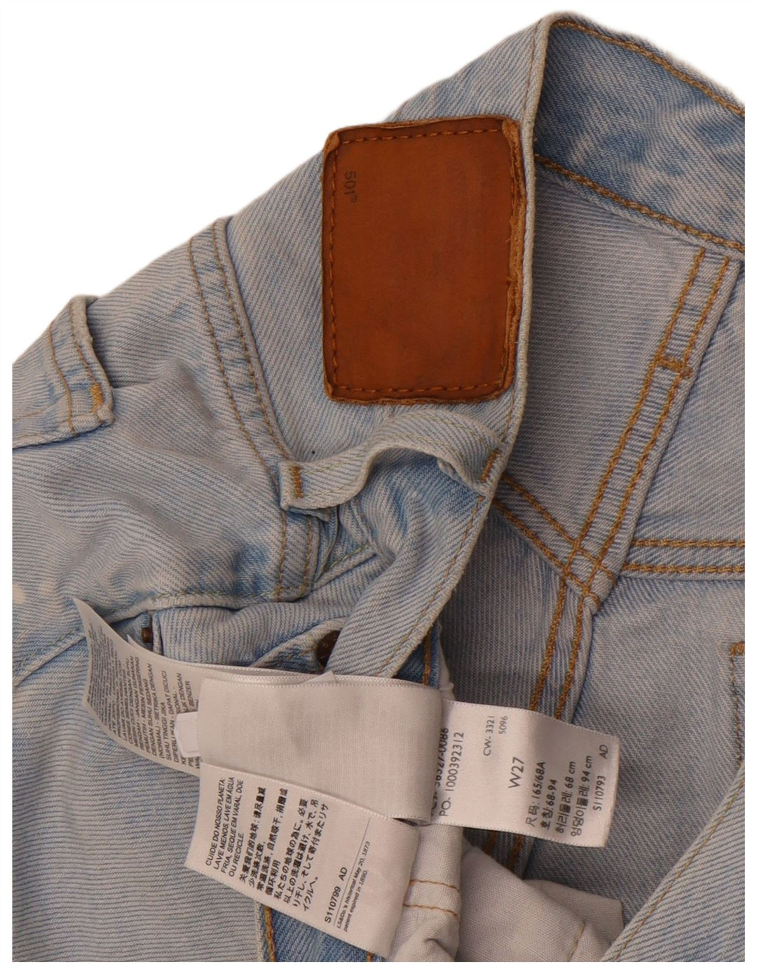 Levi's Womens 501 Denim Shorts W27 Small  Blue Cotton