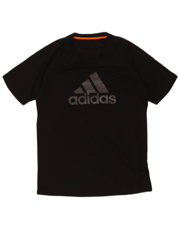 Adidas Mens Graphic T-Shirt Top Medium Black Polyester