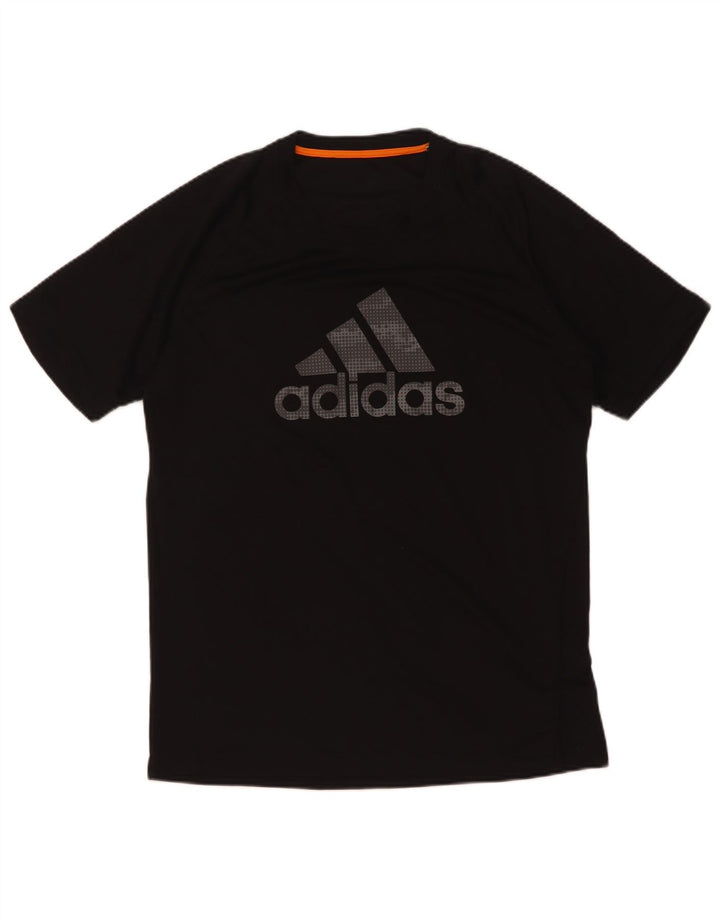 Adidas Mens Graphic T-Shirt Top Medium Black Polyester
