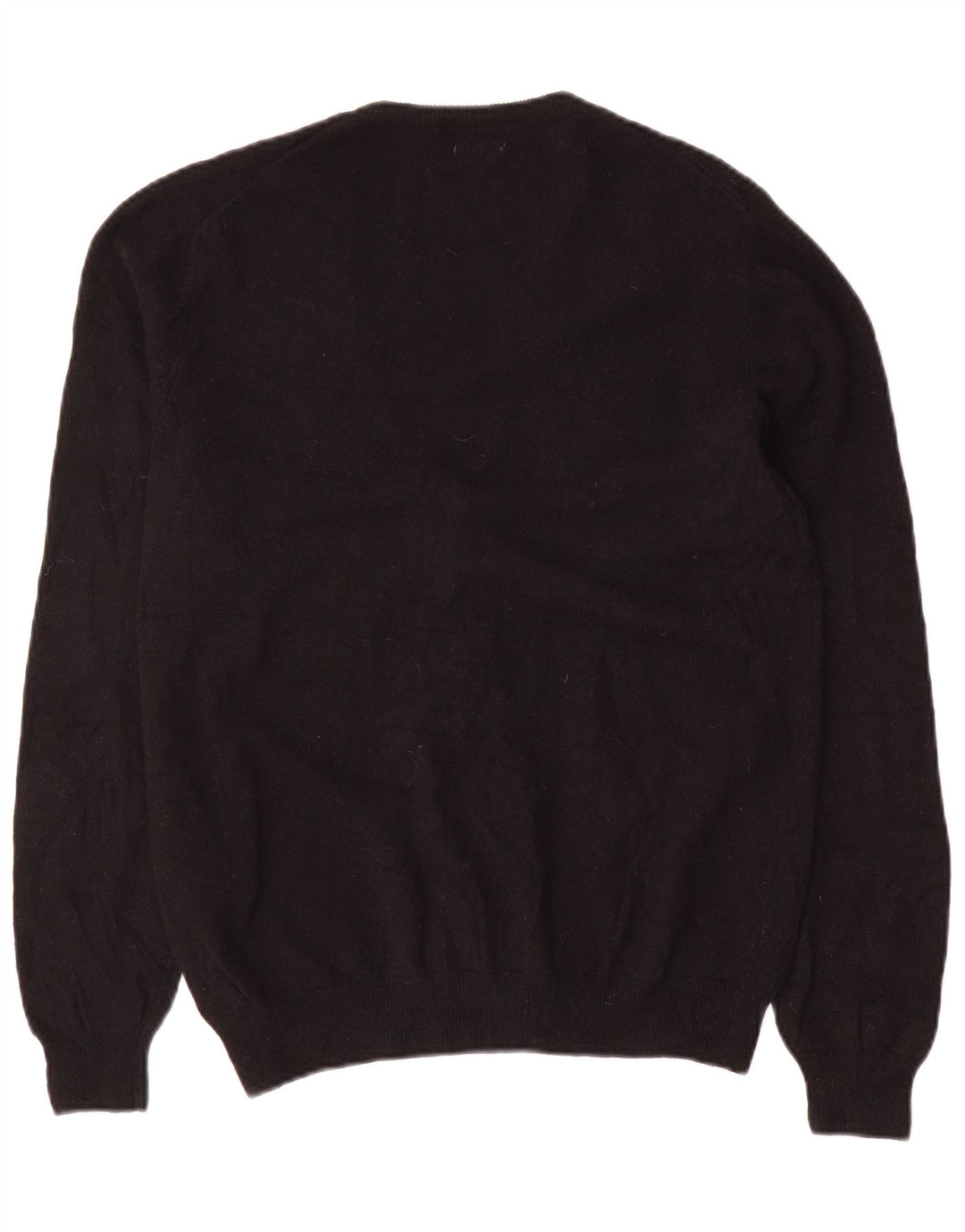 BENETTON Womens Cardigan Sweater UK 18 XL Black Merino Wool