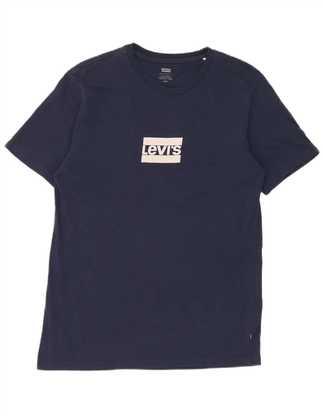 Levi's Mens Graphic T-Shirt Top Medium Navy Blue Cotton