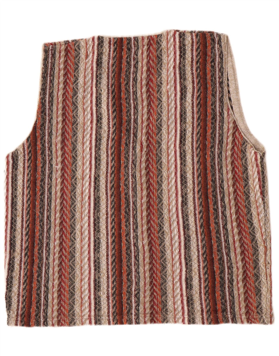 Vintage Mens Waistcoat Large Multicoloured Striped